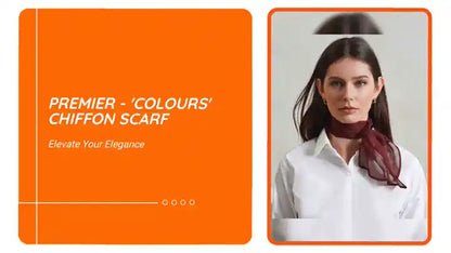 Premier - 'Colours' Chiffon Scarf by@Outfy