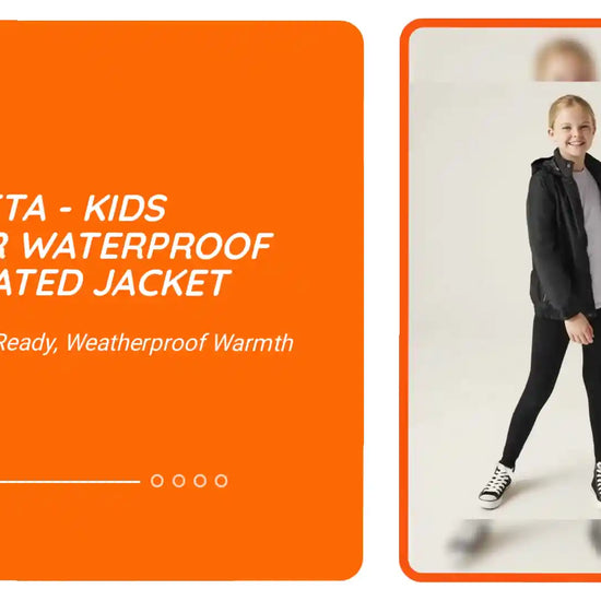Regatta - Kids Dover Waterproof Insulated Jacket - RG244 BK/AS 3-4