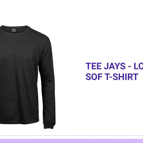 Tee Jays - Long Sleeve Sof T-Shirt - T8007 BLK S