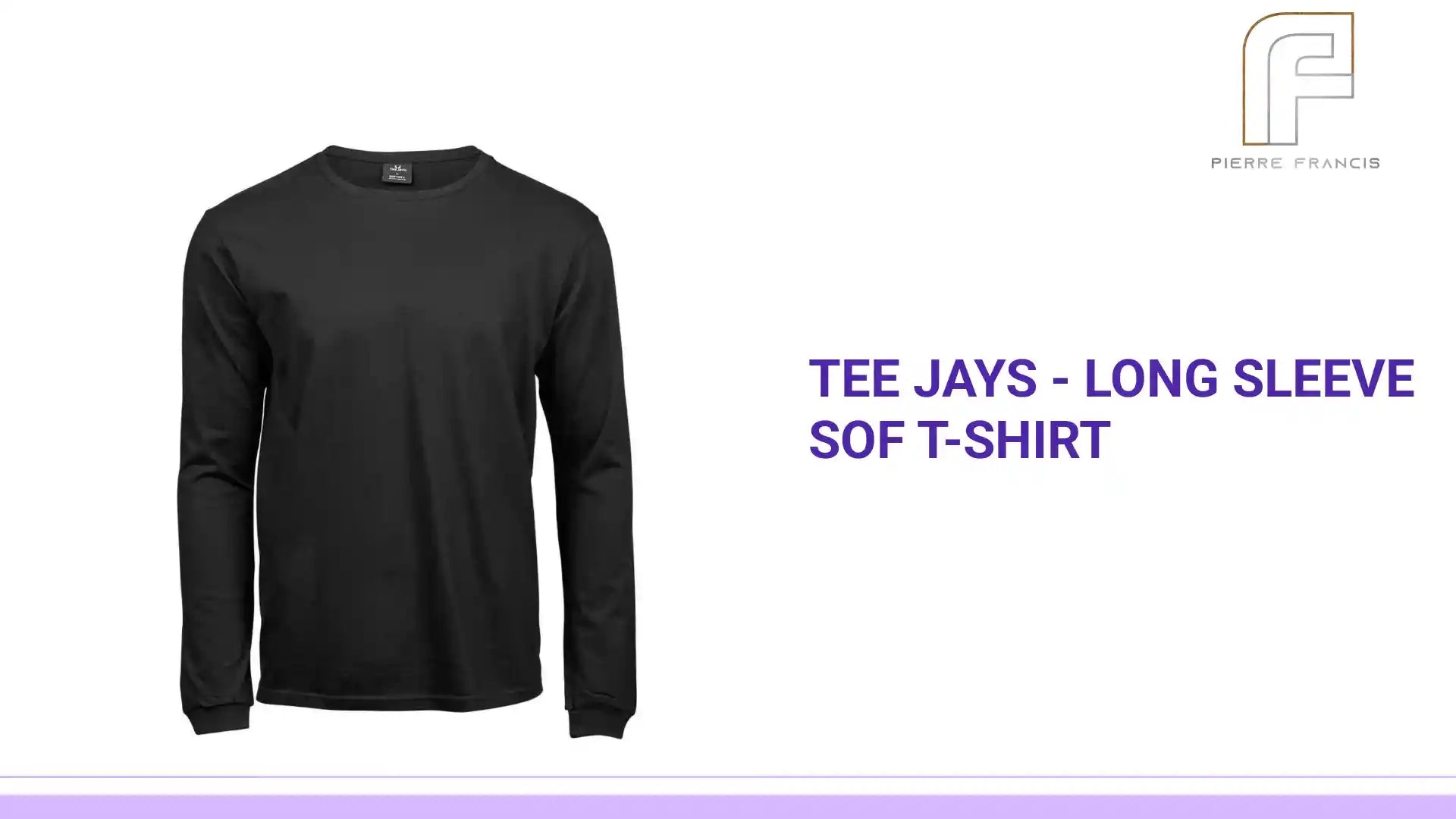 Tee Jays - Long Sleeve Sof T-Shirt - T8007 BLK S