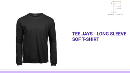 Tee Jays - Long Sleeve Sof T-Shirt - T8007 BLK S