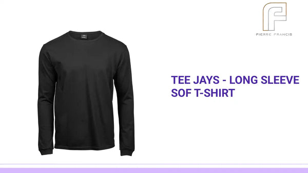 Tee Jays - Long Sleeve Sof T-Shirt - T8007 BLK S