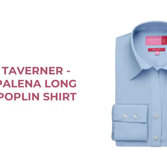 Brook Taverner - Ladies Palena Long Sleeve Poplin Shirt by@Outfy