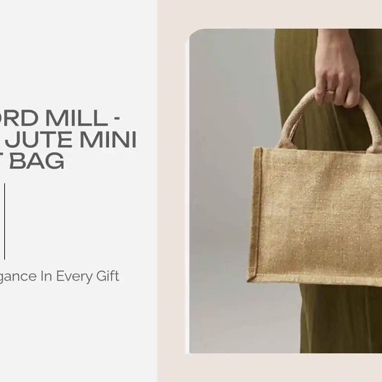Westford Mill - Shimmer Jute Mini Gift Bag by@Outfy