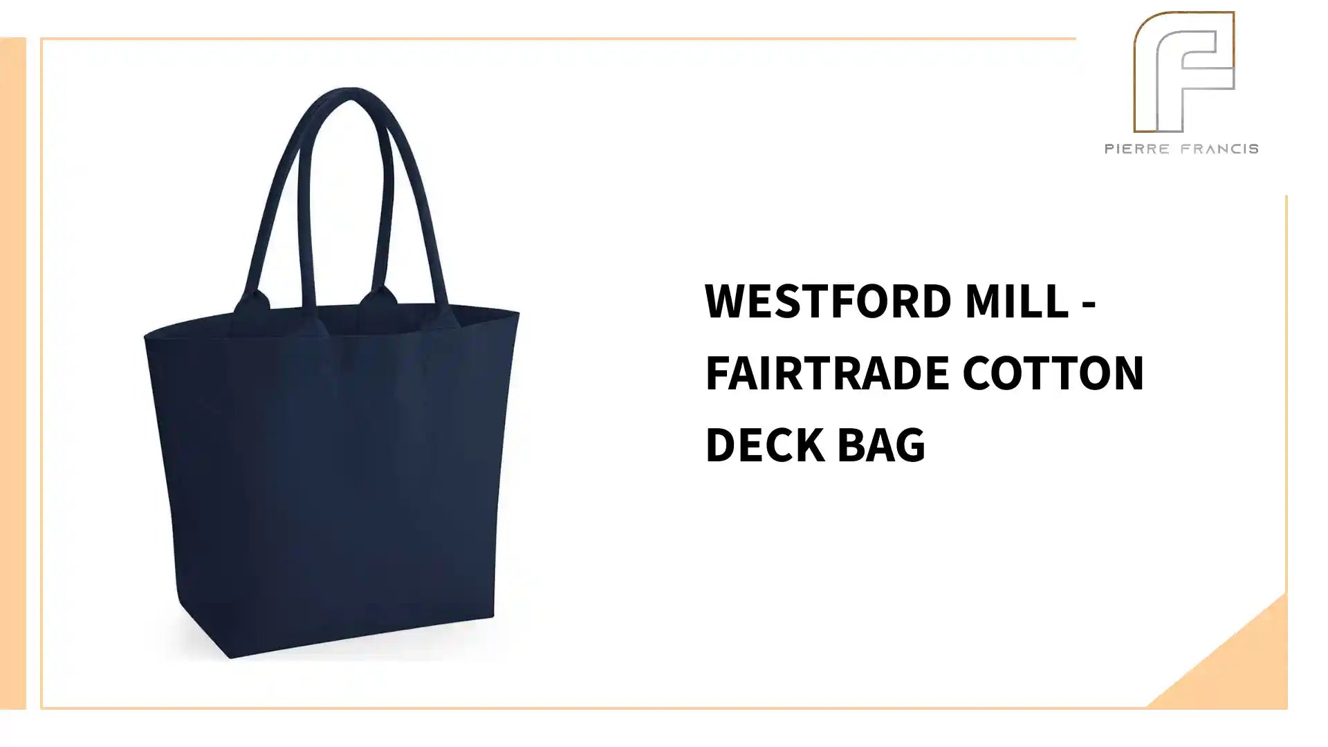 Westford Mill - Fairtrade Cotton Deck Bag by@Outfy