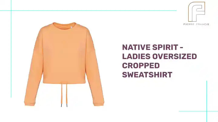 Native Spirit - Ladies Oversized Cropped Sweatshirt by@Outfy