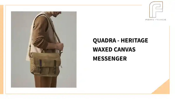 Quadra - Heritage Waxed Canvas Messenger by@Outfy