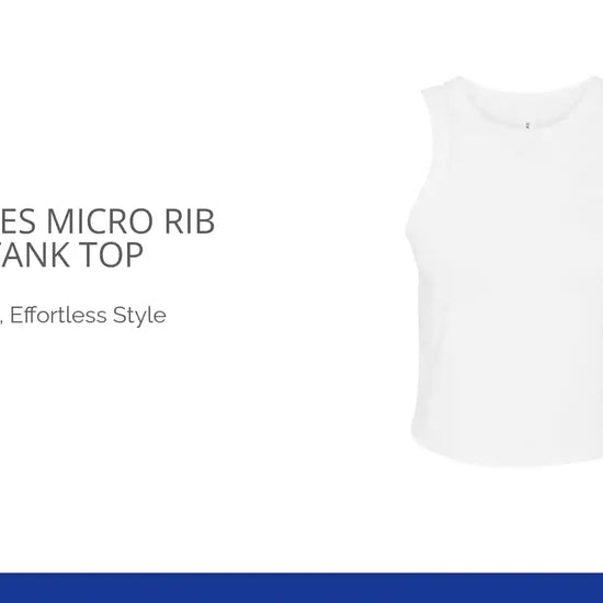 Bella - Ladies Micro Rib Racer Tank Top by@Outfy