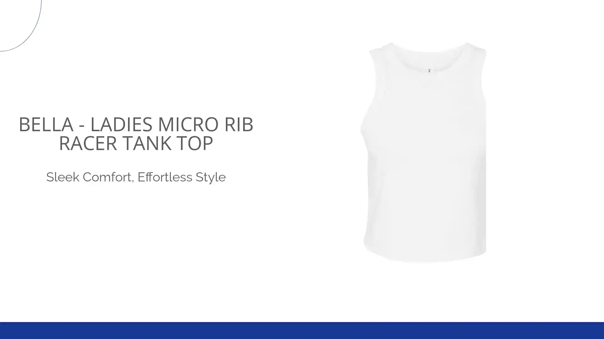 Bella - Ladies Micro Rib Racer Tank Top by@Outfy
