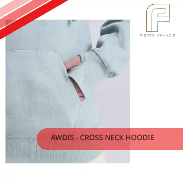 AWDis - Cross Neck Hoodie by@Outfy