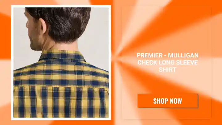 Premier - Mulligan Check Long Sleeve Shirt by@Outfy