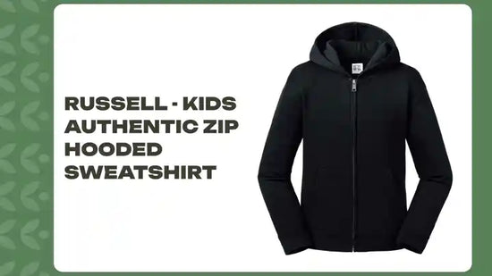 Russell - Kids Authentic Zip Hooded Sweatshirt by@Outfy