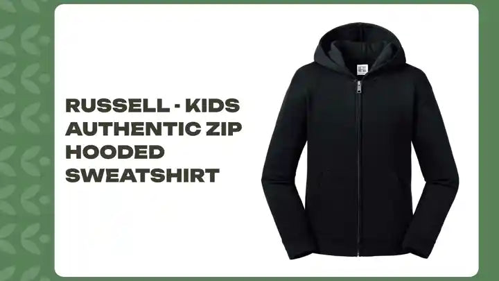 Russell - Kids Authentic Zip Hooded Sweatshirt by@Outfy