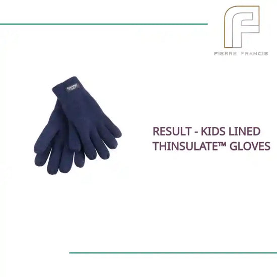 Result - Kids Lined Thinsulate&trade; Gloves by@Outfy