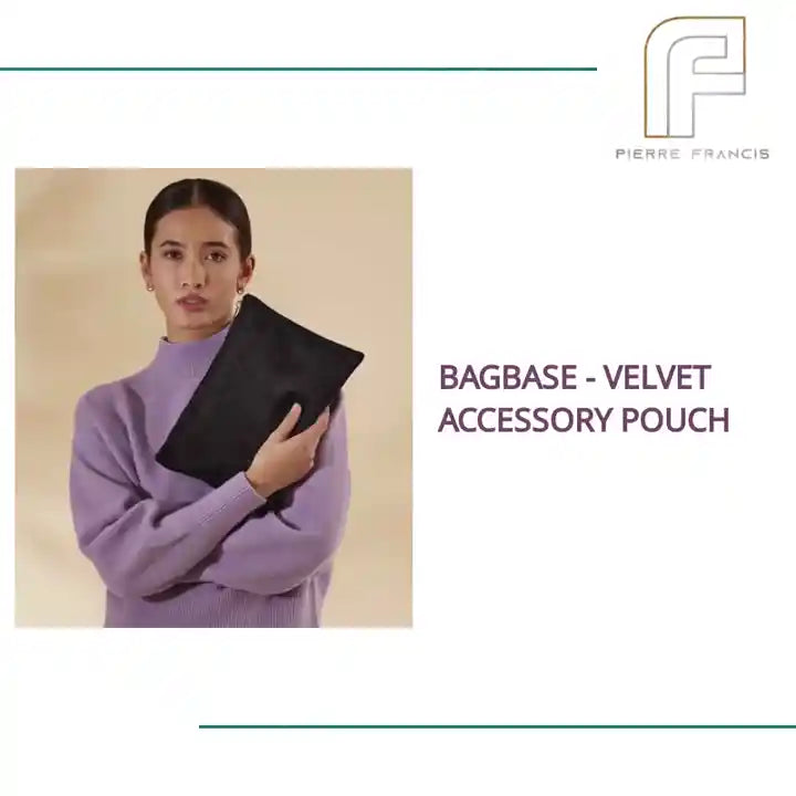 BagBase - Velvet Accessory Pouch by@Outfy
