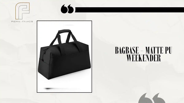 BagBase - Matte PU Weekender by@Outfy