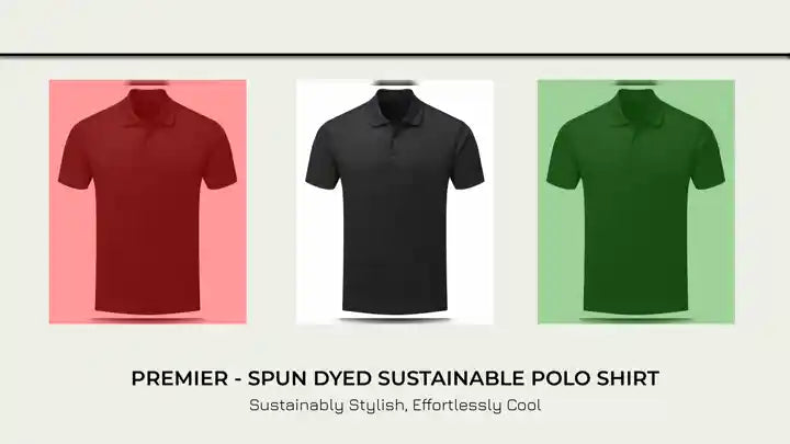 Premier - Spun Dyed Sustainable Polo Shirt by@Outfy