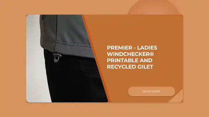 Premier - Ladies Windchecker&reg; Printable and Recycled Gilet by@Outfy