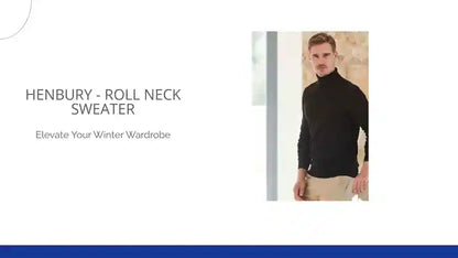 Henbury - Roll Neck Sweater by@Outfy