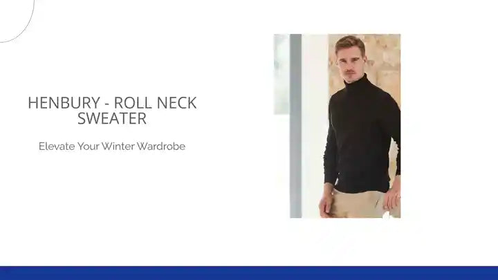 Henbury - Roll Neck Sweater by@Outfy
