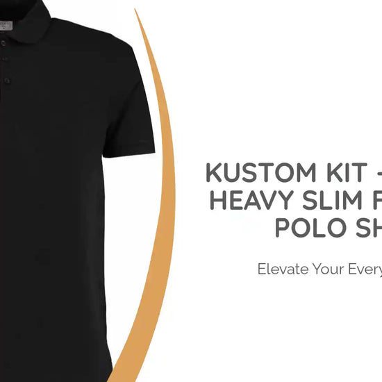 Kustom Kit - Klassic Heavy Slim Fit Piqu&eacute; Polo Shirt by@Outfy