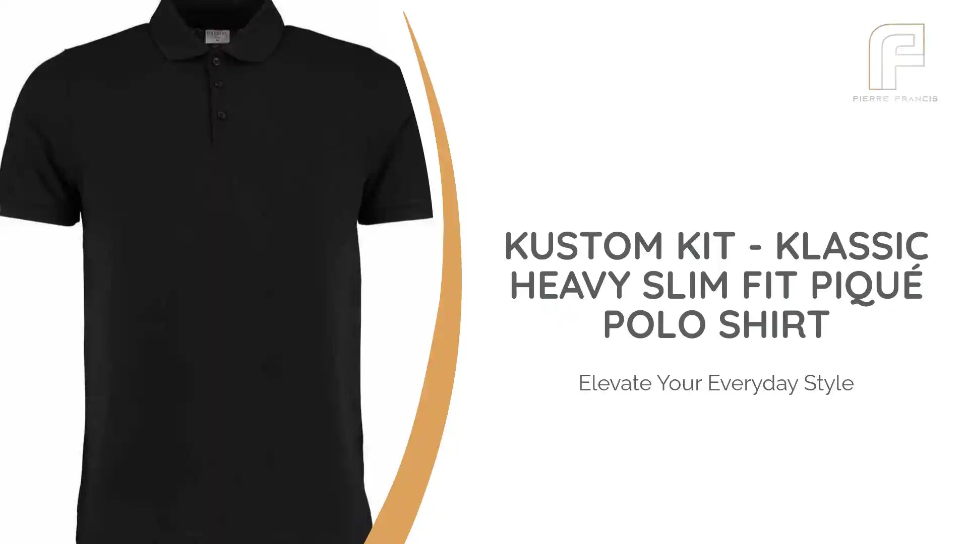 Kustom Kit - Klassic Heavy Slim Fit Piqu&eacute; Polo Shirt by@Outfy