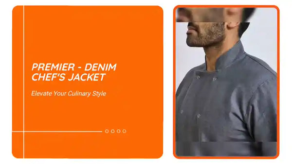 Premier - Denim Chef's Jacket by@Outfy