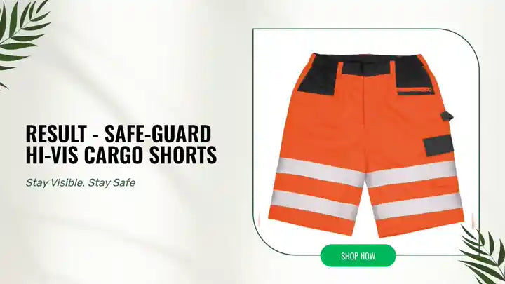 Result - Safe-Guard Hi-Vis Cargo Shorts by@Outfy