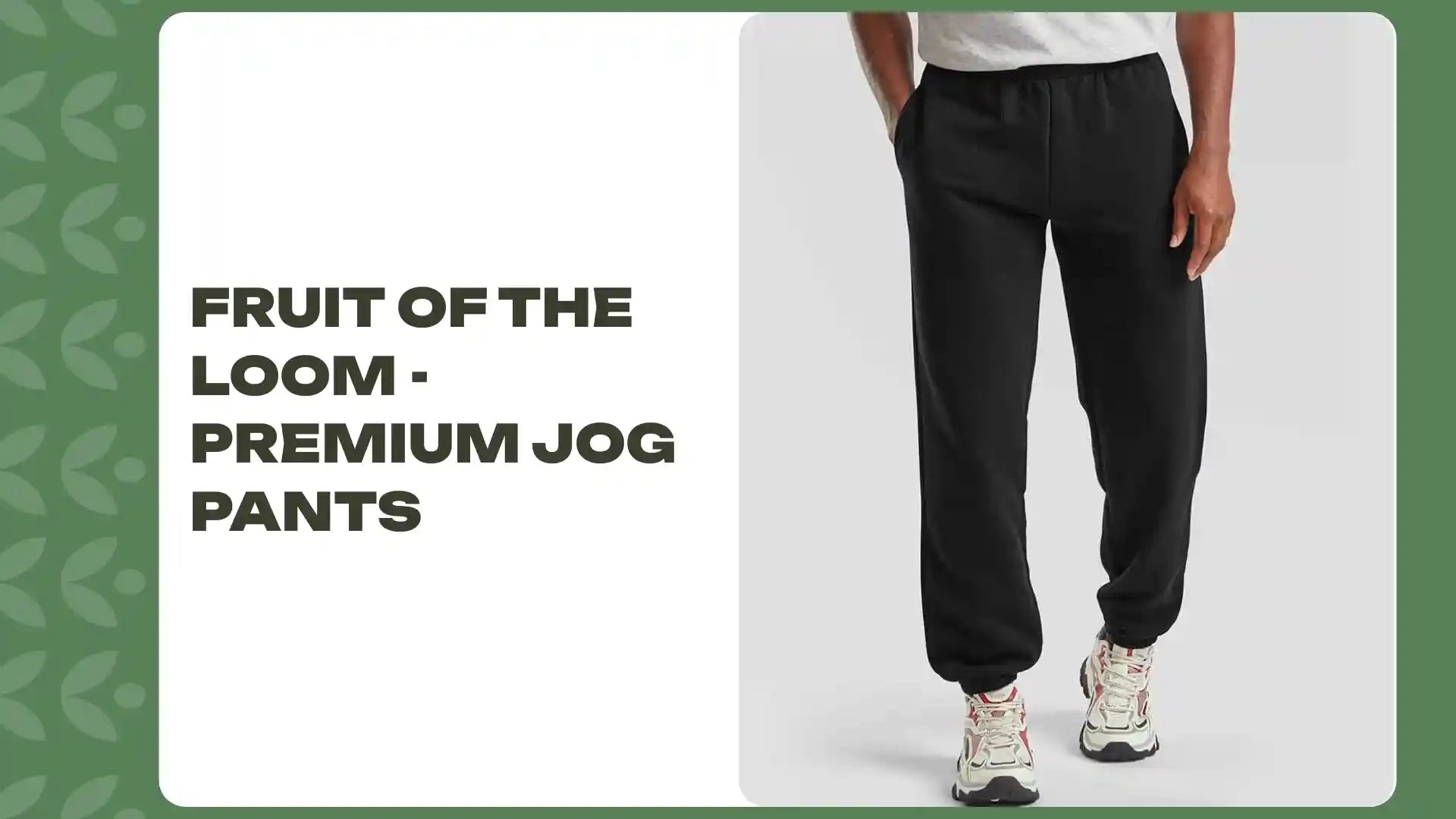 Fruit of the Loom - Premium Jog Pants - SSE15 BLK S