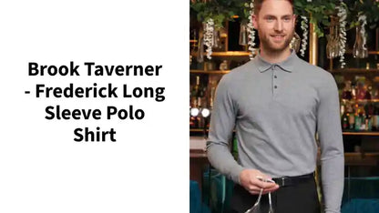 Brook Taverner - Frederick Long Sleeve Polo Shirt by@Outfy