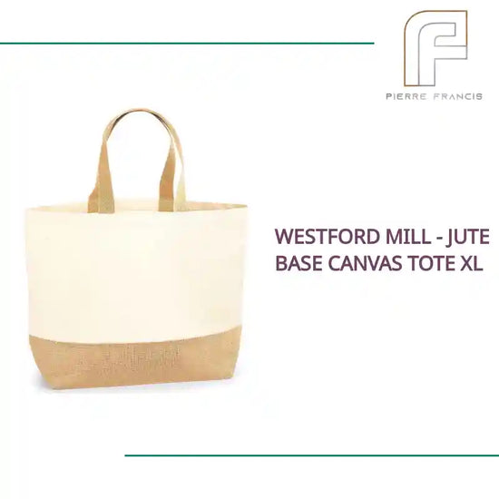 Westford Mill - Jute Base Canvas Tote XL by@Outfy
