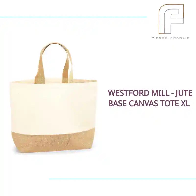 Westford Mill - Jute Base Canvas Tote XL by@Outfy