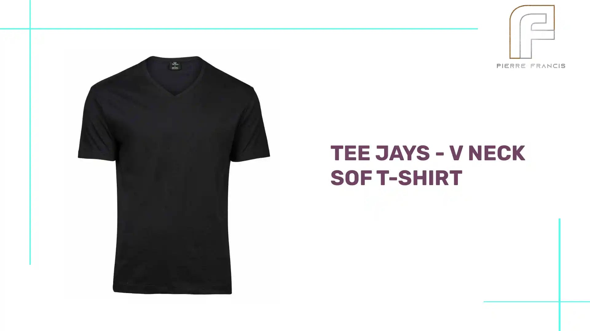 Tee Jays - V Neck Sof T-Shirt by@Outfy