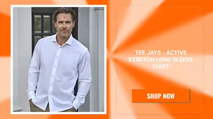 Tee Jays - Active Stretch Long Sleeve Shirt by@Outfy