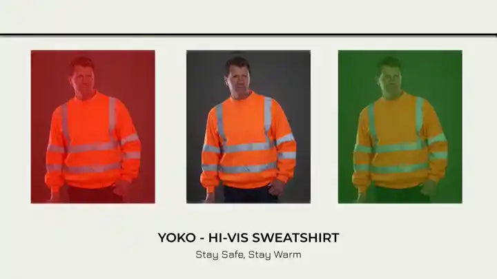 Yoko - Hi-Vis Sweatshirt by@Outfy