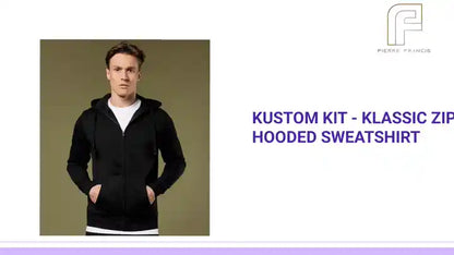 Kustom Kit - Klassic Zip Hooded Sweatshirt by@Outfy