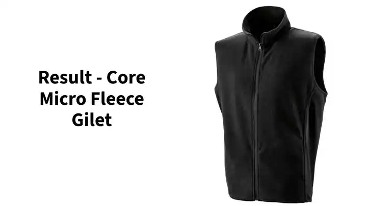 Result - Core Micro Fleece Gilet by@Outfy