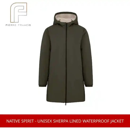 Native Spirit - Unisex Sherpa Lined Waterproof Jacket by@Outfy