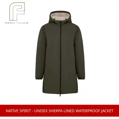 Native Spirit - Unisex Sherpa Lined Waterproof Jacket by@Outfy