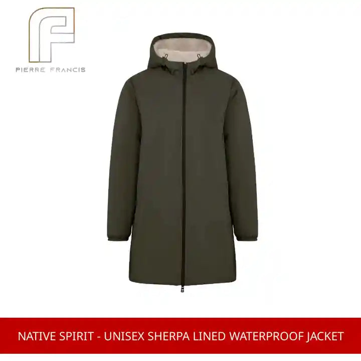 Native Spirit - Unisex Sherpa Lined Waterproof Jacket by@Outfy