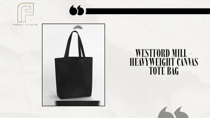 Westford Mill - Heavyweight Canvas Tote Bag - W697 BLK ONE