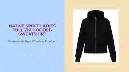 Native Spirit Ladies Full Zip Hooded Sweatshirt by@Outfy
