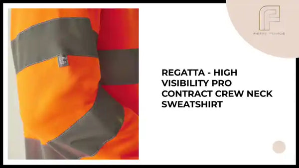 Regatta - High Visibility Pro Contract Crew Neck Sweatshirt by@Outfy