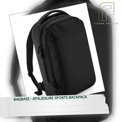 BagBase - Athleisure Sports Backpack - BG545 BK/BK ONE