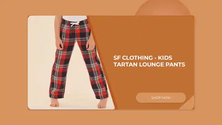 SF Clothing - Kids Tartan Lounge Pants by@Outfy