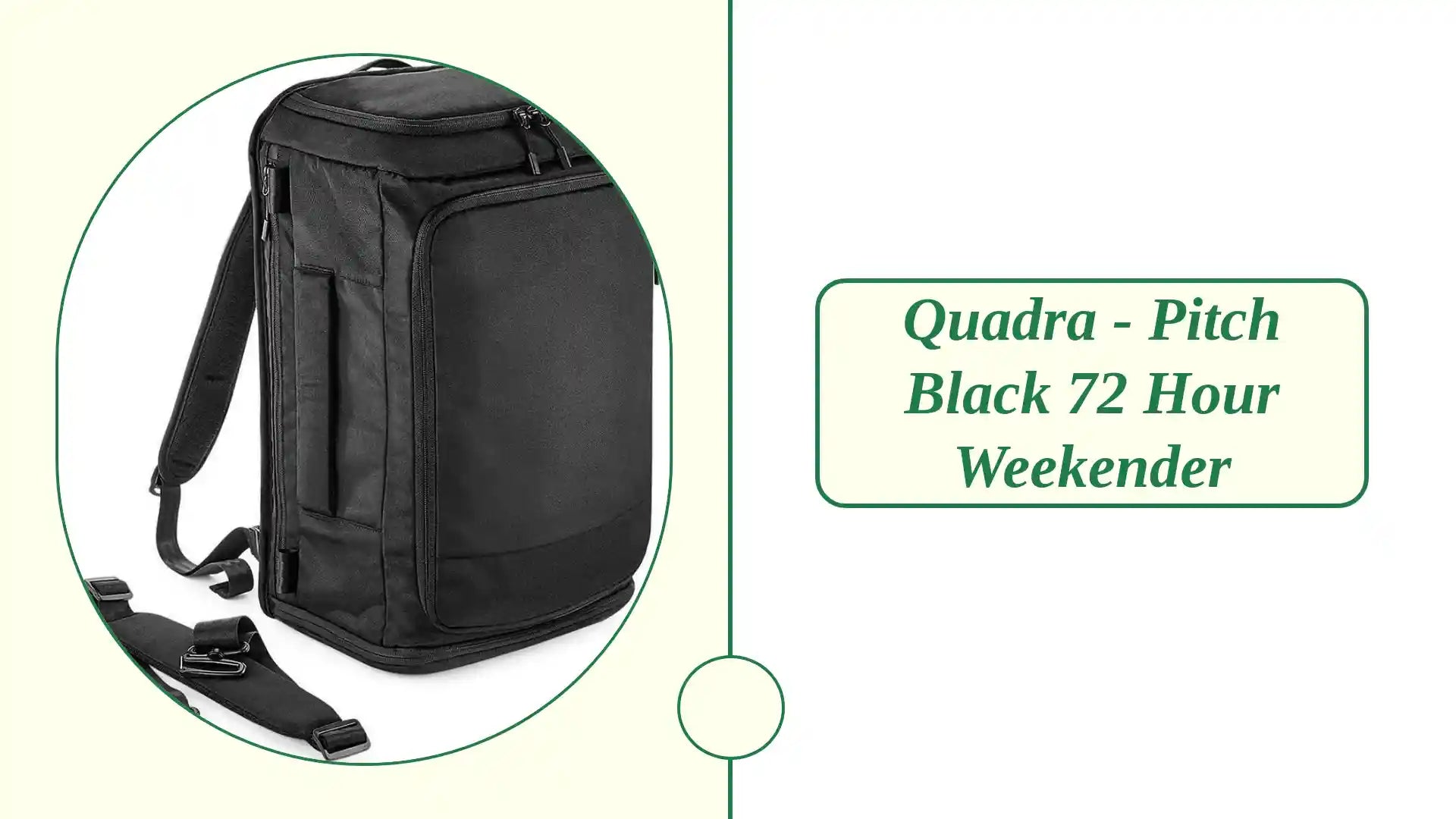 Quadra - Pitch Black 72 Hour Weekender by@Outfy