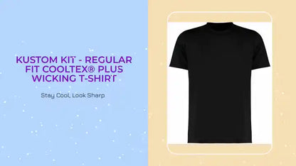 Kustom Kit - Regular Fit Cooltex&reg; Plus Wicking T-Shirt by@Outfy