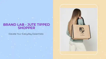 Brand Lab - Jute Tipped Shopper by@Outfy
