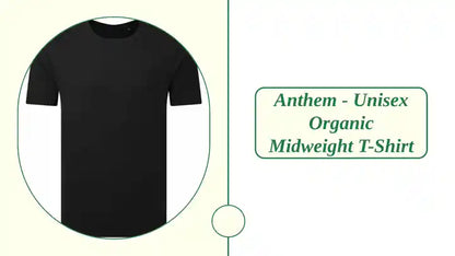 Anthem - Unisex Organic Midweight T-Shirt by@Outfy