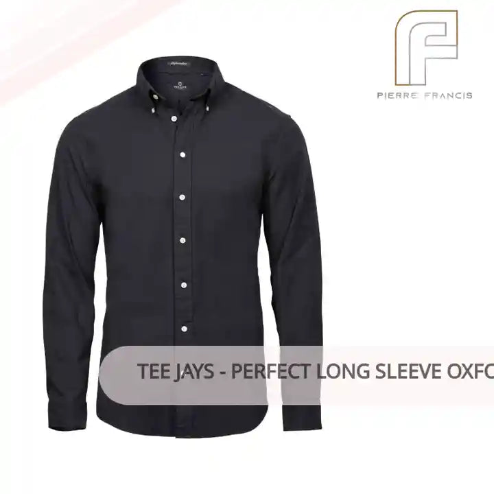 Tee Jays - Perfect Long Sleeve Oxford Shirt by@Outfy